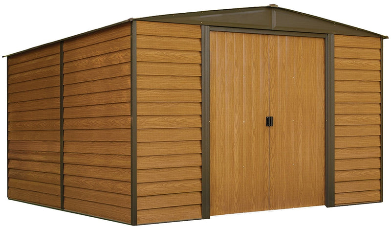 Woodridge Electro Galvanized Steel Storage Shed, 10-ft x 12-ft U1044