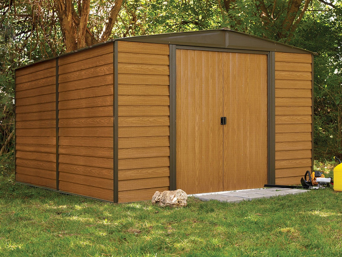 Woodridge Electro Galvanized Steel Storage Shed, 10-ft x 12-ft