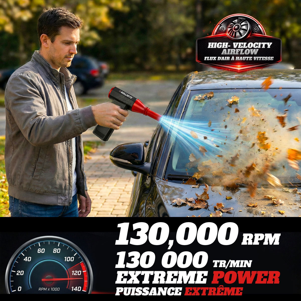 Bullseye Air Blaster 7.4V Rechargeable Handheld Blower