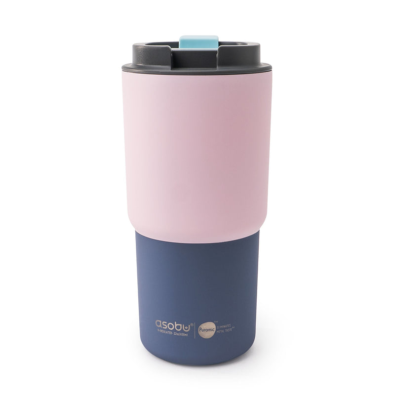 Pick-me-up Ceramic Travel Mug, 22-oz, Pastel Pink M8040