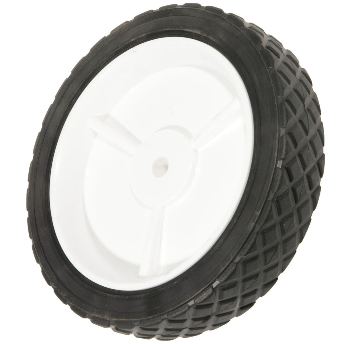 Plastic Lawn Mower Replacement Wheel, Wide Tread 8-in x 1.75-in
