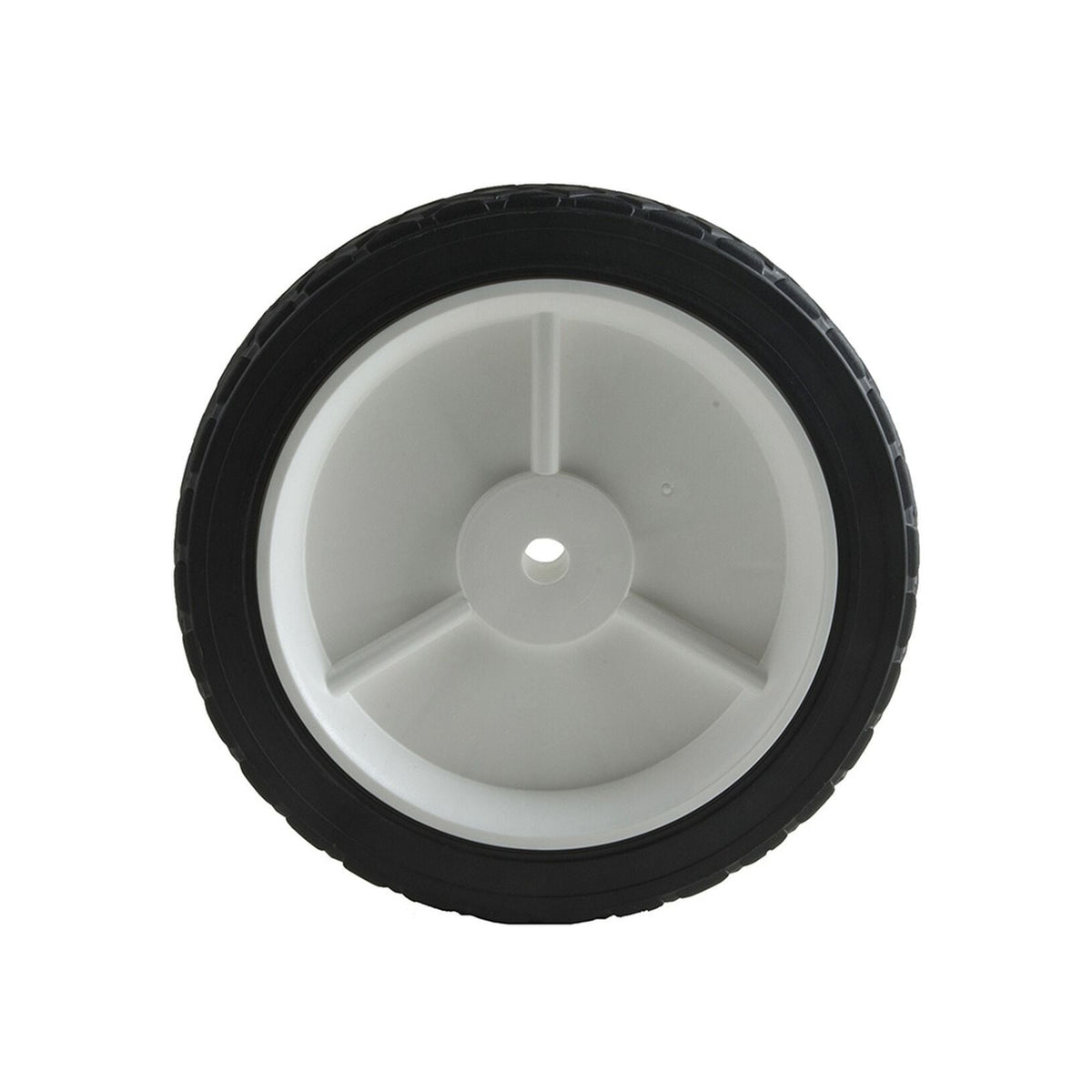 Plastic Lawn Mower Replacement Wheel, Wide Tread 8-in x 1.75-in