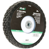 Steel Mower Wheel with Ball Bearings, 7-in