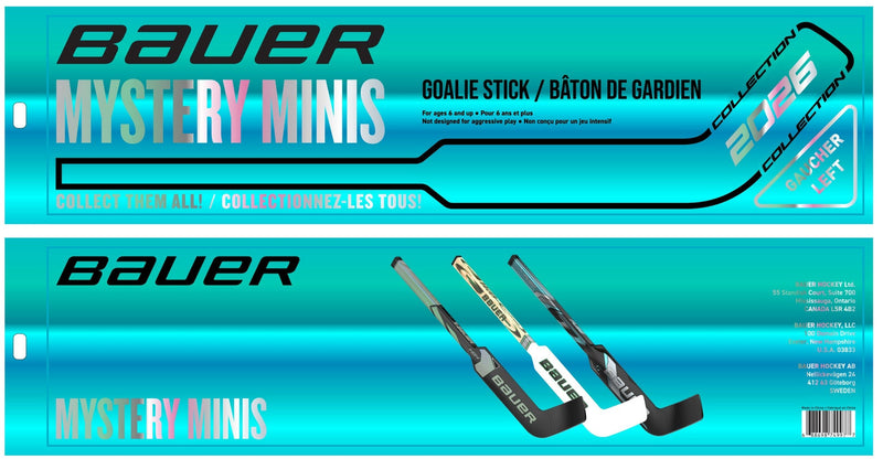 2026 Mystery Mini Goalie Hockey Stick, 18-in Z9042
