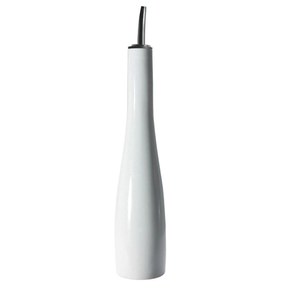Porcelain Oil Bottle with Pouring Spout, 16-oz, White