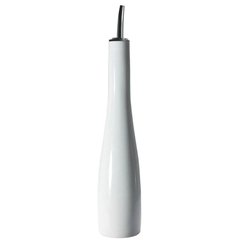 Porcelain Oil Bottle with Pouring Spout, 16-oz, White O404