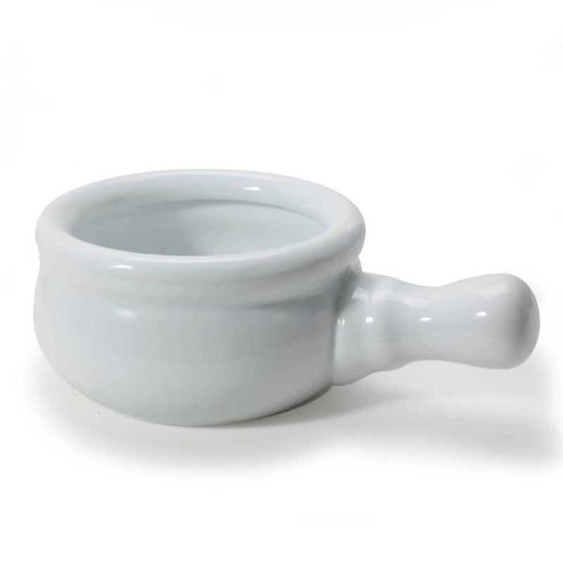 Porcelain Onion Soup Bowl, Microwave/Dishwasher Safe, White, 300-mL O6084