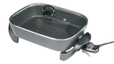 Family-Sized Non-Stick Electric Skillet, Black, 12x15-in