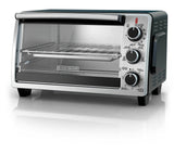 Toaster Oven with 4 Functions, Stainless Steel, 6-Slices
