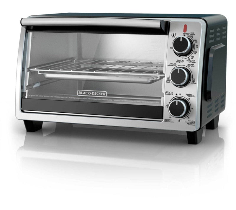 Toaster Oven with 4 Functions, Stainless Steel, 6-Slices A1215