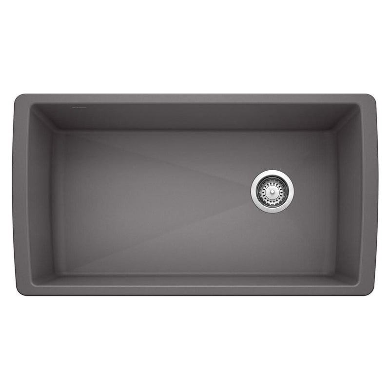 Diamond 33-in Super Single Undermount Kitchen Sink, Cinder N7600
