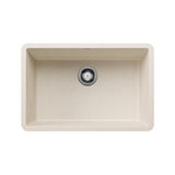 Precis 27-in Single Bowl Undermount Kitchen Sink, Soft White