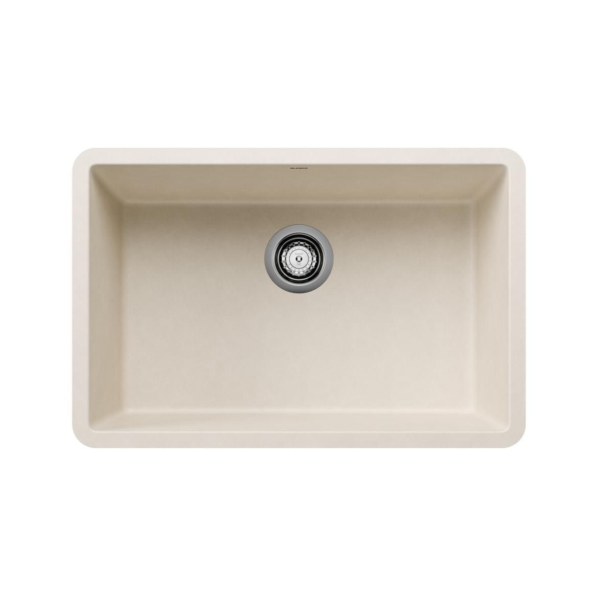 Precis 27-in Single Bowl Undermount Kitchen Sink, Soft White