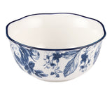 Augusta Stoneware All Purpose Bowl, 1-pc, White/Blue Floral