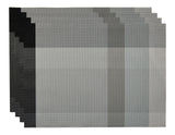 Grey Check Textilene Placemat, 13-in x 18-in, 4-pk