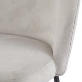 Koen Bar Elegant Counter Stool with Footrest, Grey