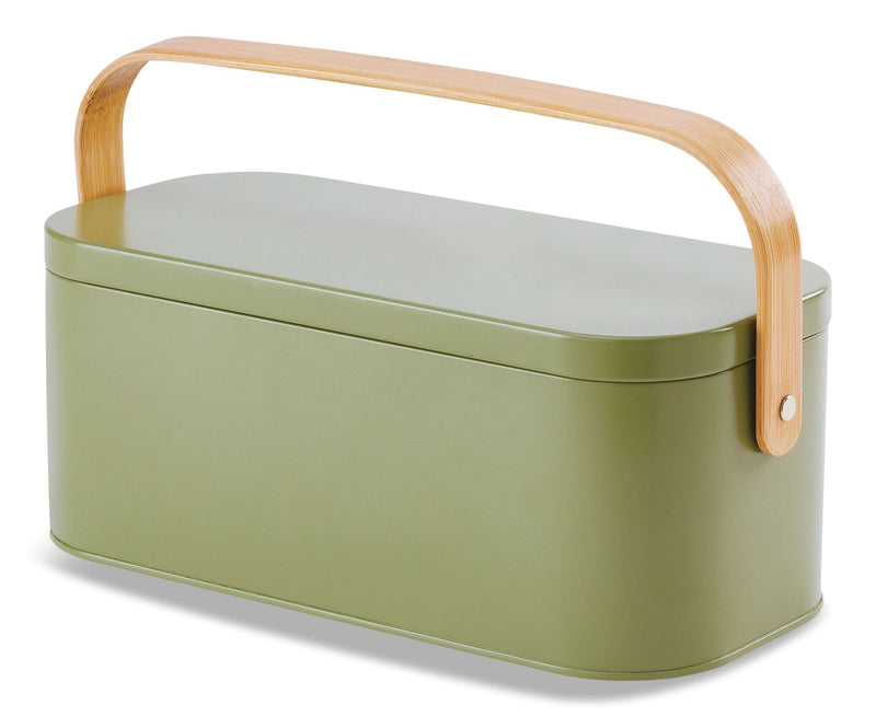 Metal Gardening Storage Container, Iron, Green C7072