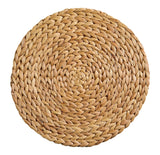 Natural Round Paper Placemat/Charger, Beige, 4-pk
