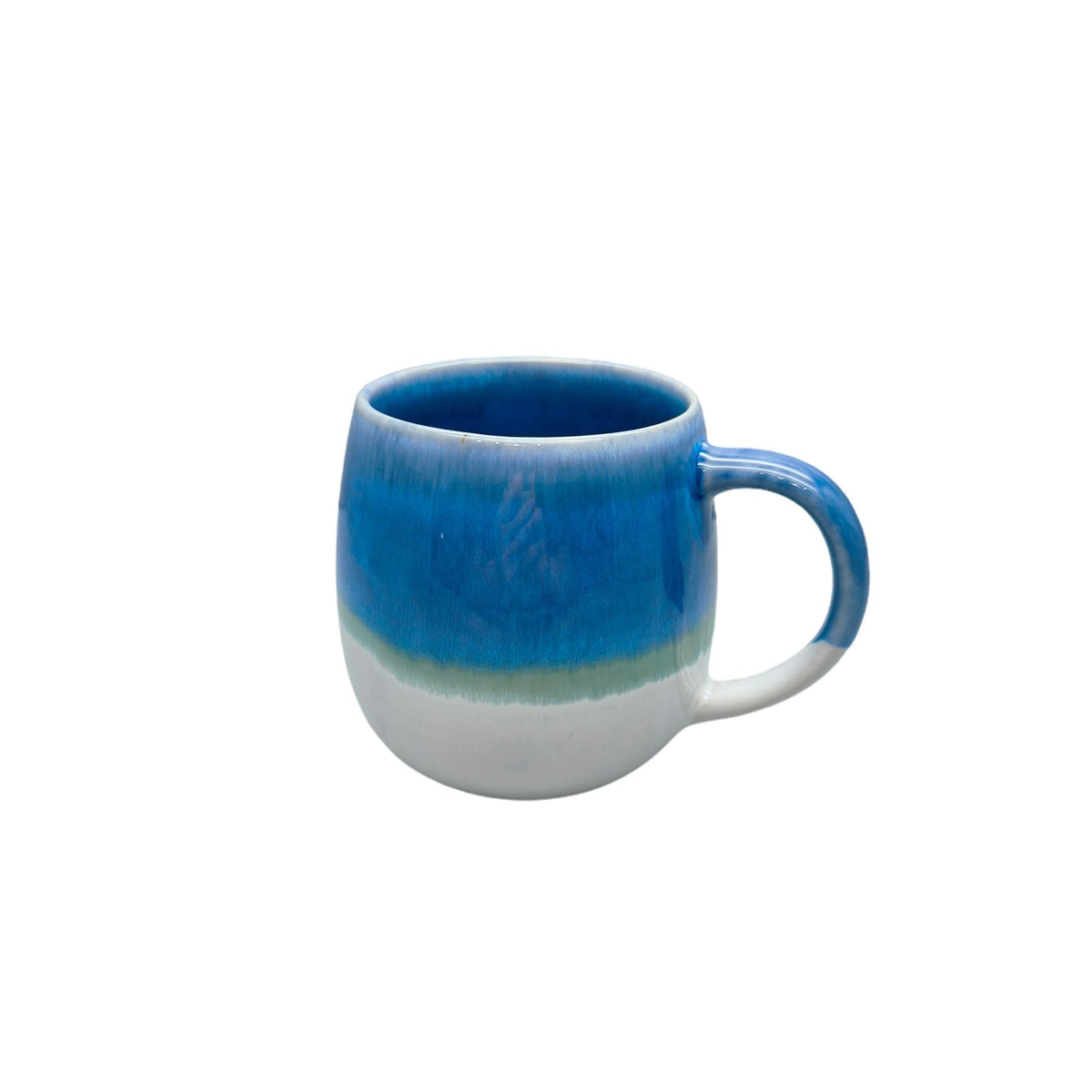React Glaze Stoneware Mug, 20-oz, Blue