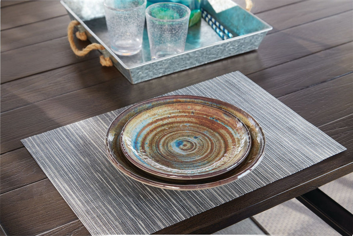 Seashore Outdoor Hand Painted Side Plates, 1-pc