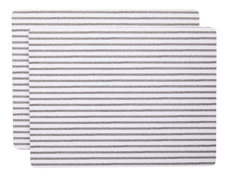 Striped Rectangle Cork Placemat Set, Multi-Coloured, 11-in x 15-in, 2-pk K3306