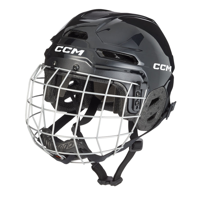 Multi-Sport Hockey Helmet & Cage Combo, Youth, Black O3627