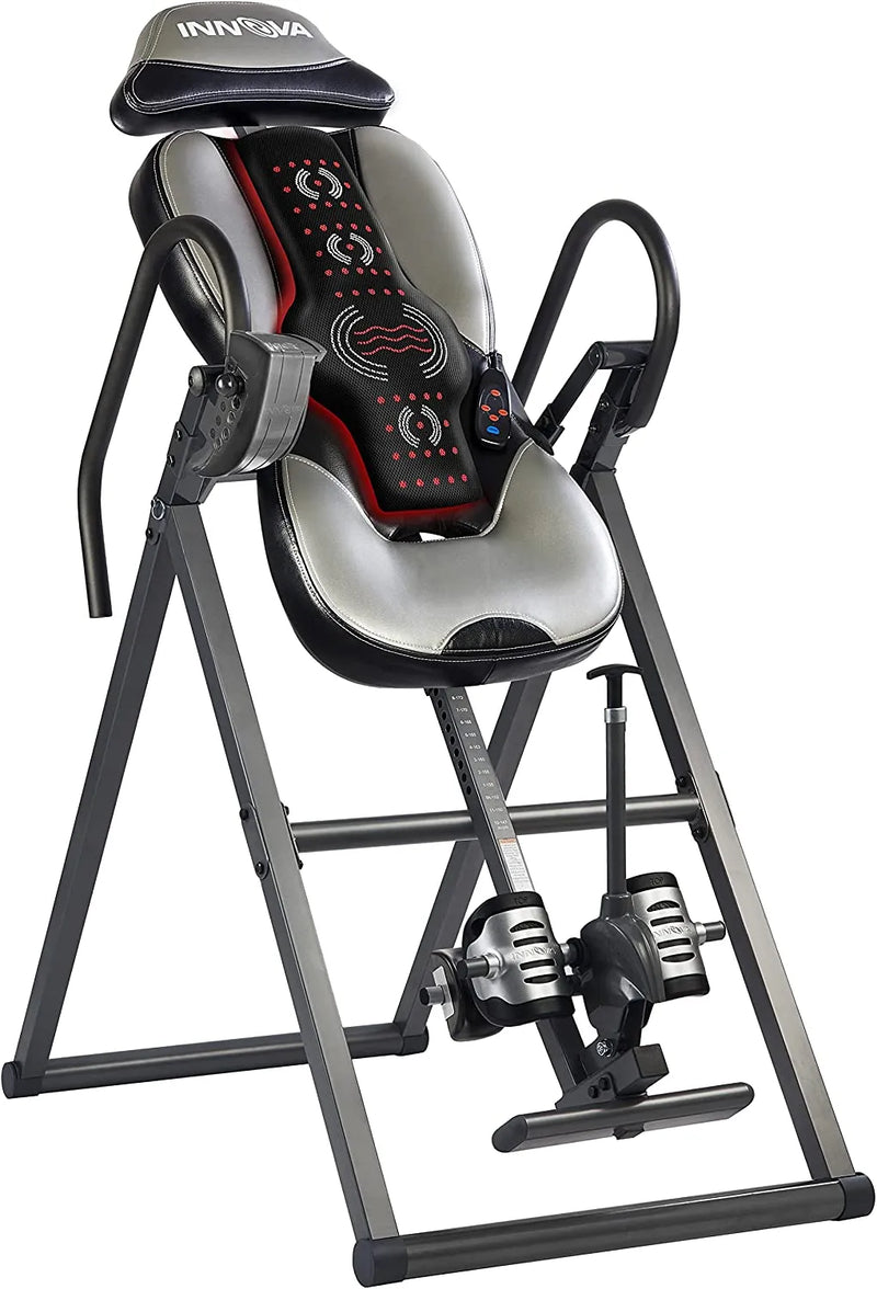 INNOVA HEALTH AND FITNESS ITM5900 Advanced Heat and Massage Inversion Table sgtnighsdesigns B5377