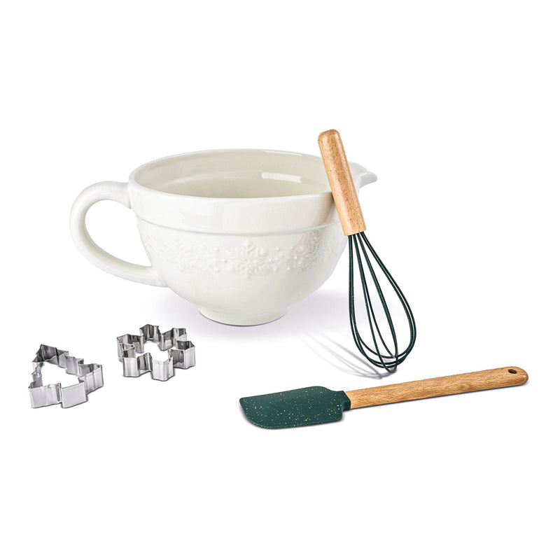 Snowflake Baking Set with Bamboo Handles, 5-pc G4122