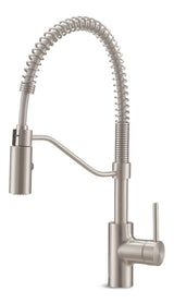 Jasper Single Handle Pull Down Kitchen Faucet, Stainless Steel