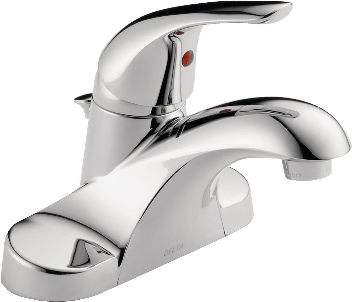 Faucet Principals Single Handle Bathroom Sink Faucet, WaterSense Certified, Chrome