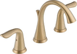 Lahara 2-Handle Widespread Faucet, Champagne Bronze