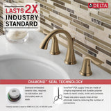 Lahara 2-Handle Widespread Faucet, Champagne Bronze