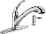 Principals Single Handle Pull Out Kitchen Faucet, Chrome