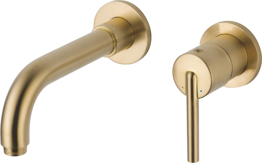 Trinsic 1-H Wall-Mount Lav Faucet Trim, Champagne Bronze