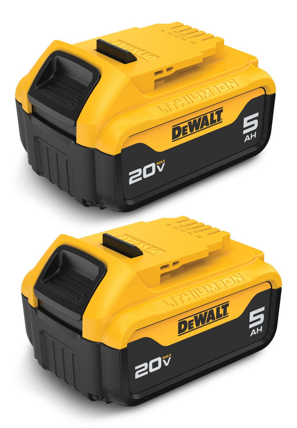 DCB205-2 20V MAX Lithium-Ion 5.0Ah Battery Pack with LED Fuel Gauge, 2-pk N2263