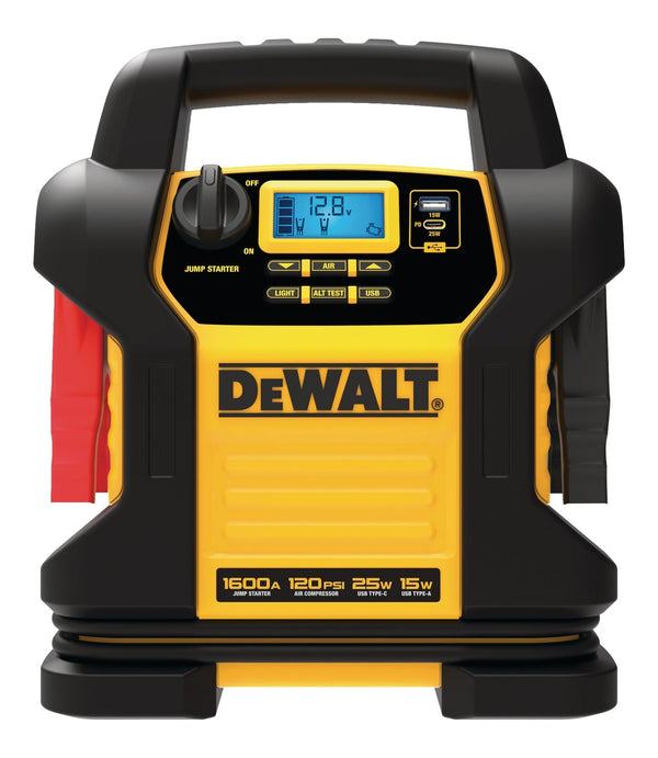 DXAEJ14CA Booster Pack/Jump Starter, With Auto-Stop Digital Air Compressor, 1600 Peak Amp, 12V X244
