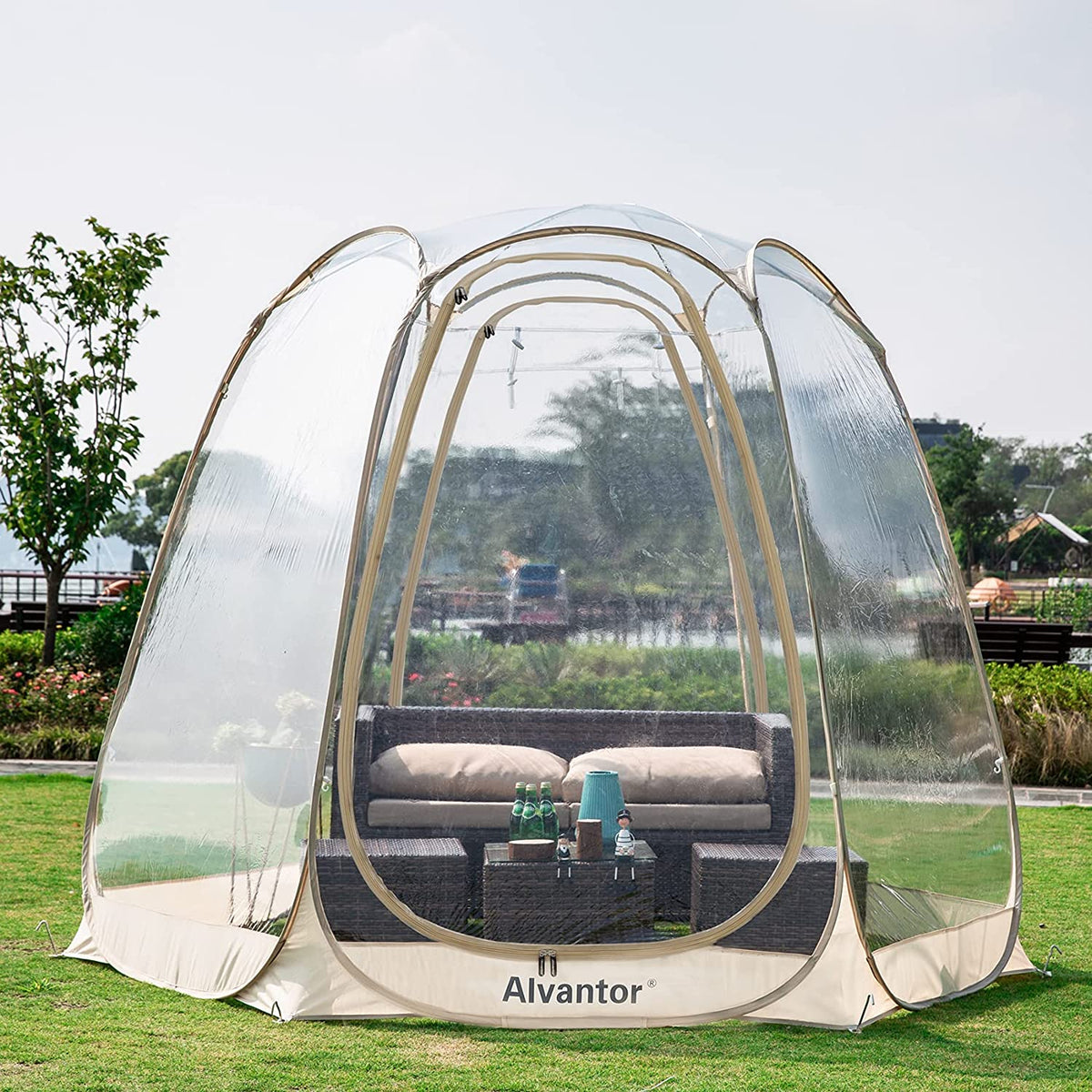 Bubble Tent Pop Up Gazebo, 8-10 Person Dome Garden Patio Canopy Shelter