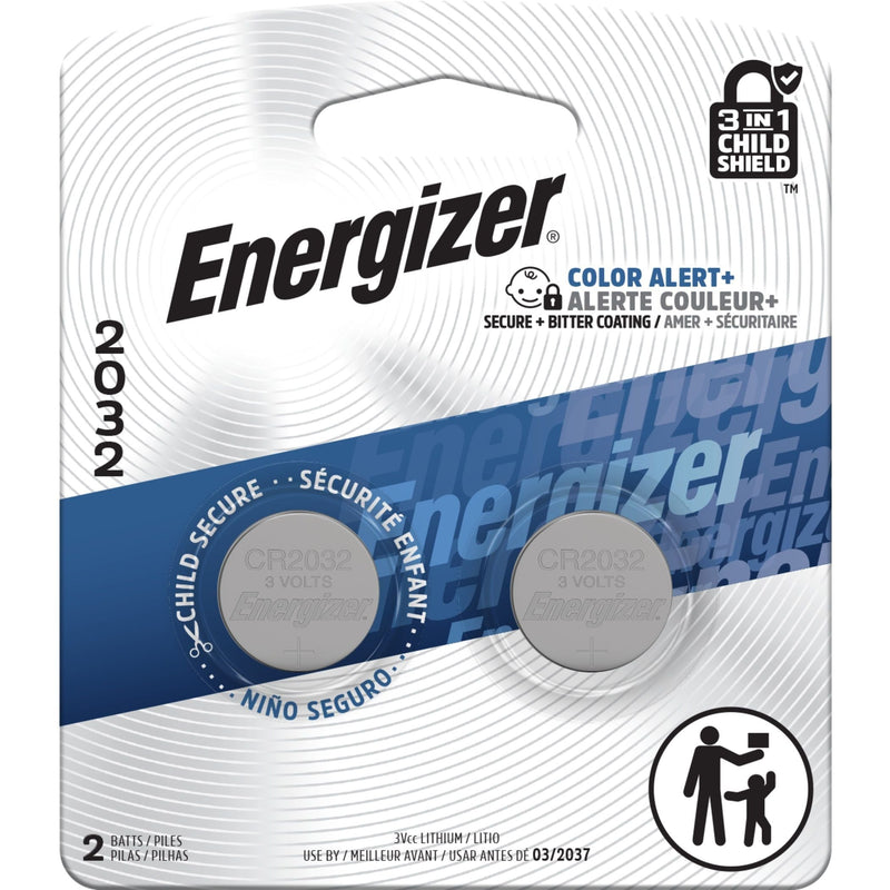 2-pk CR2032 3V / 3 Volt Lithium Coin Cell Batteries, Long Lasting R3104