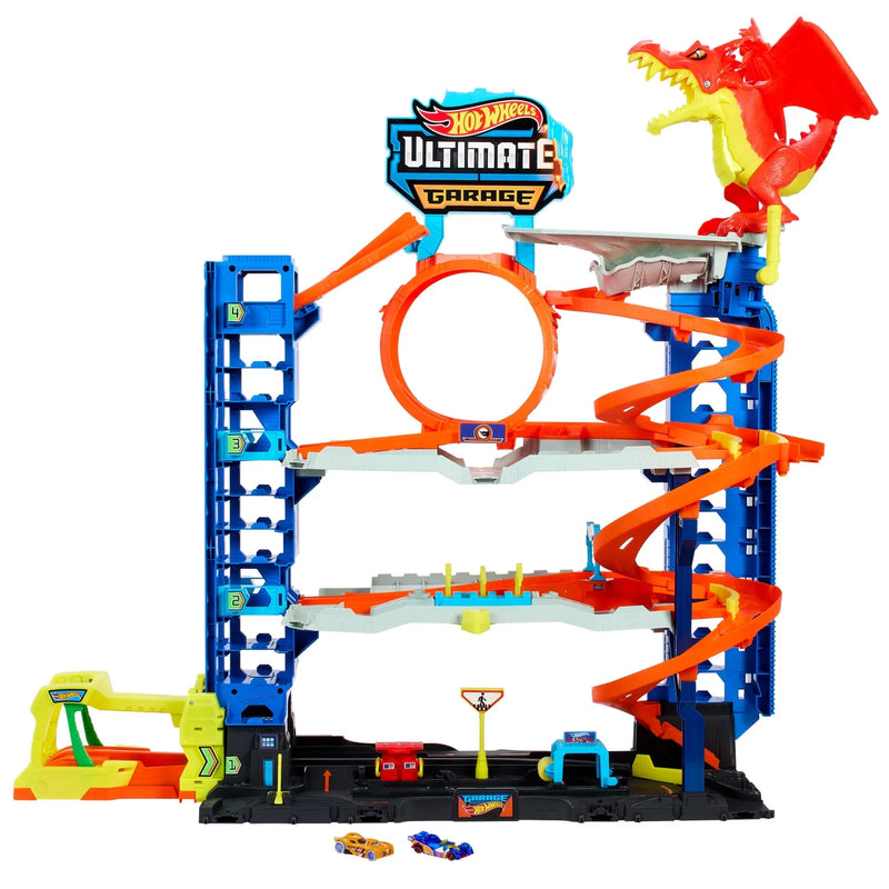 City Ultimate Garage Playset with 2 Die-Cast Cars, Storage for 50 Cars Child Age 4-8 N7116