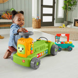 Laugh & Learn 4-in-1 Farm to Market Tractor Ride-On Learning Toy for Baby & Toddlers