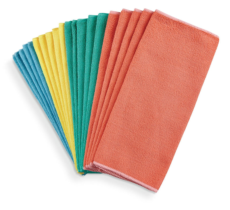 All-Purpose Machine Washable Microfibre Cloths, Assorted Colours, 20-pk Z1680