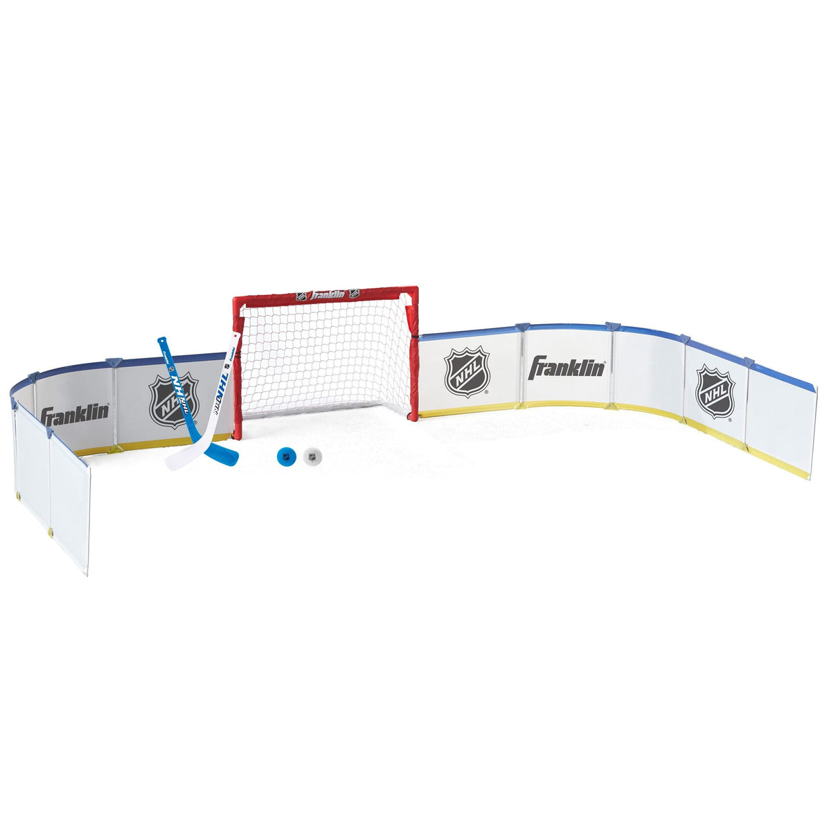 Franklin Mini Hockey Half Rink Set with Net, Sticks, Balls & Boards
