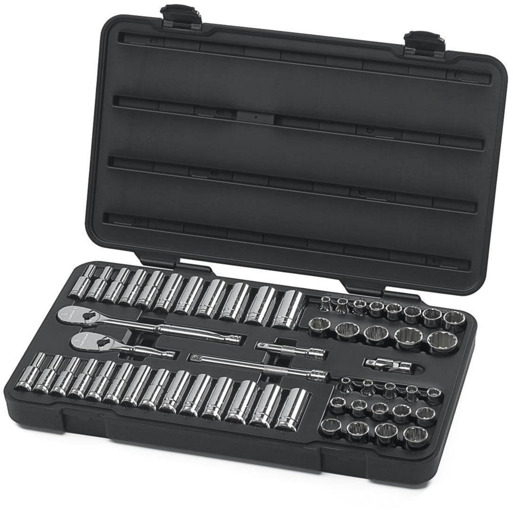 3/8-in Drive Tool Socket Set 57-pc, Chrome Plating