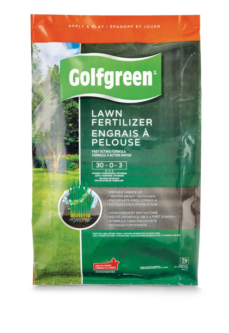 Lawn Fertilizer, 30-0-3, 25-kg N9322