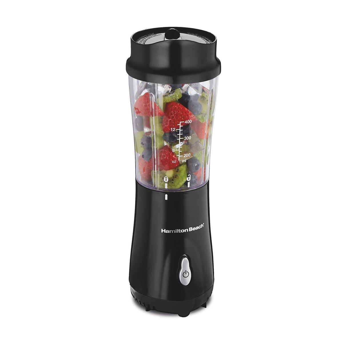 Personal Creations Single-Serve Blender with Travel Jar, Black, 414mL