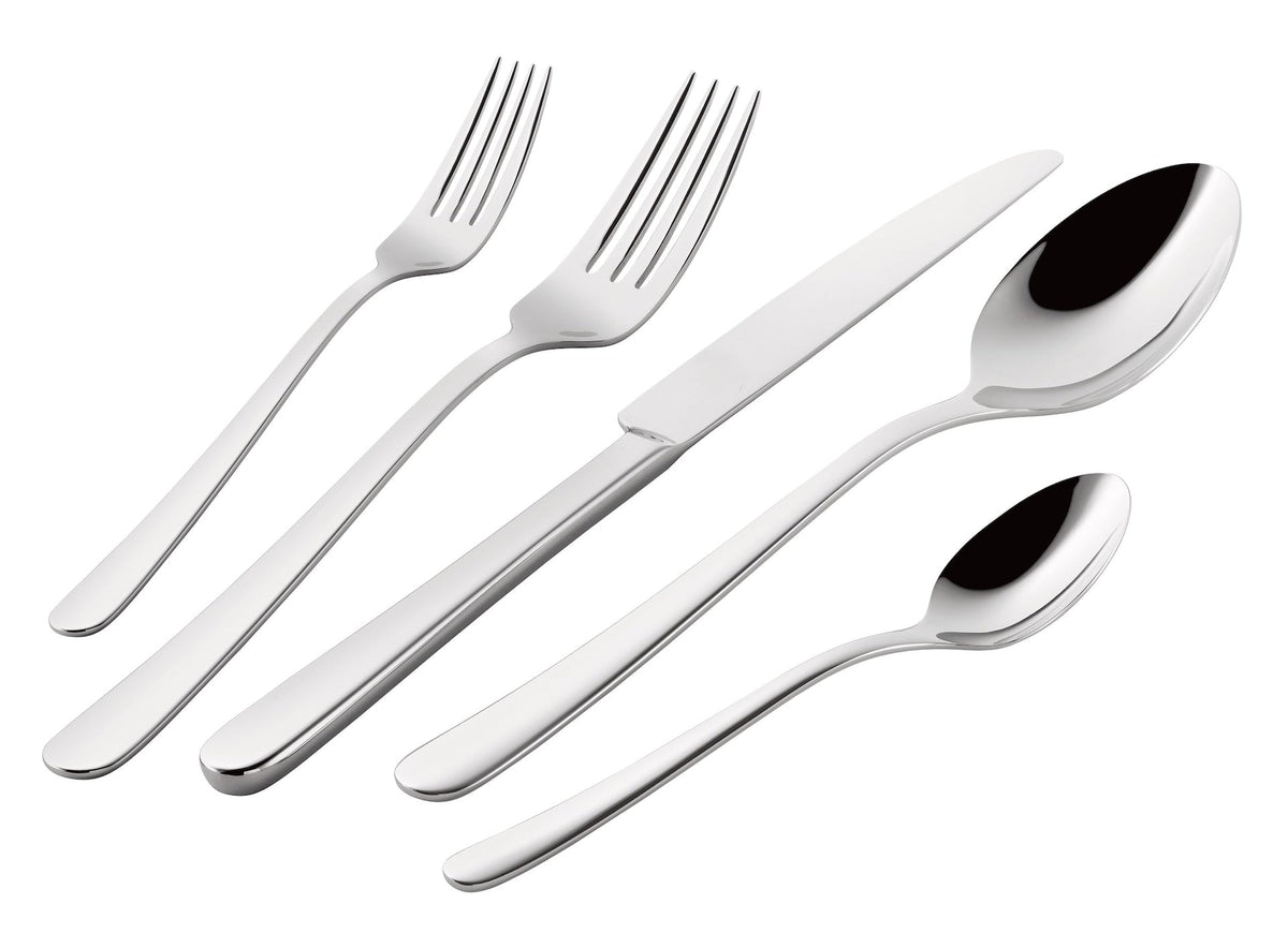Julietta Flatware Set, Serves 12, 62-pc, Dishwasher Safe