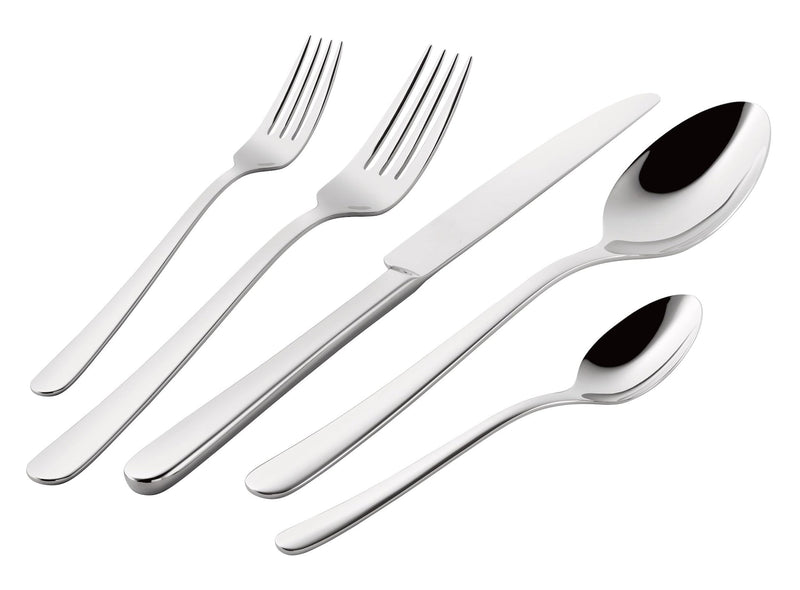 Julietta Flatware Set, Serves 12, 62-pc, Dishwasher Safe T5536