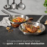 The Rock Performance Stainless Steel Pans, 2-pk