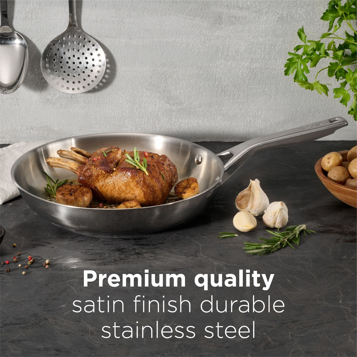 The Rock Performance Stainless Steel Pans, 2-pk