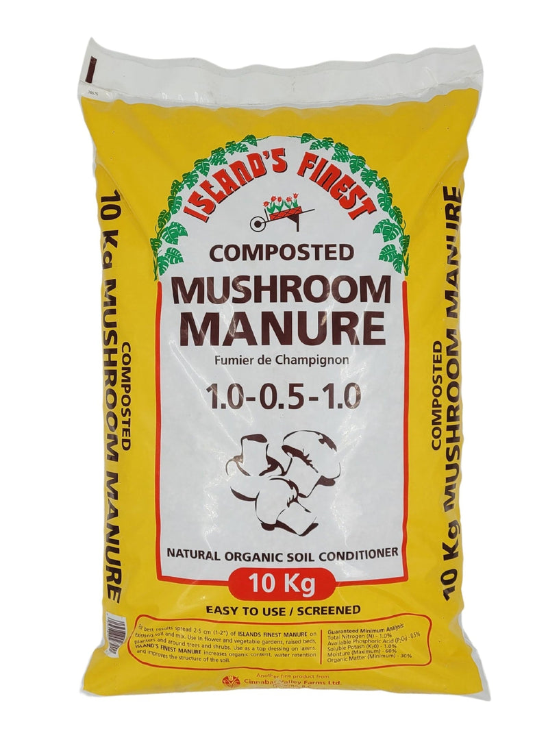 Composted Mushroom Manure, Natural Organic Soil Conditioner, 10-kg A2102